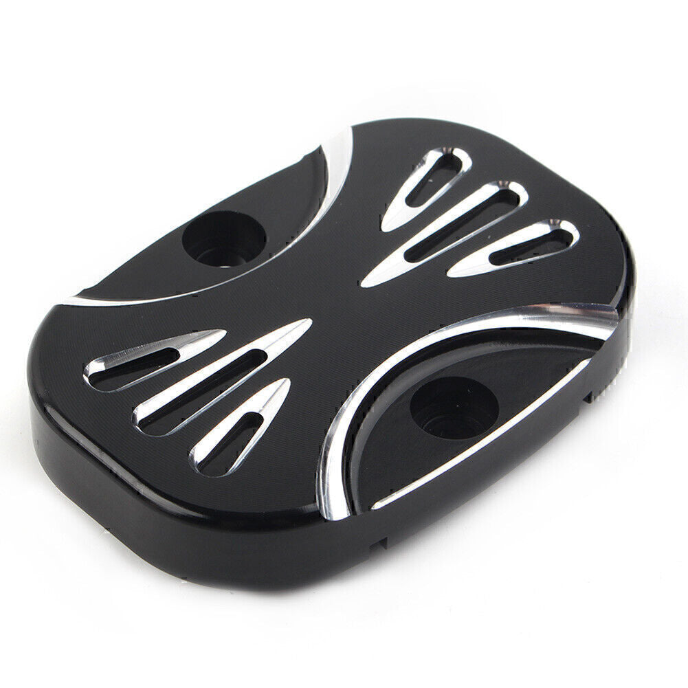 Fit for Harley Electra Glide Road King FLHT CNC Cut Rear Brake Master Cylinder Cover Q