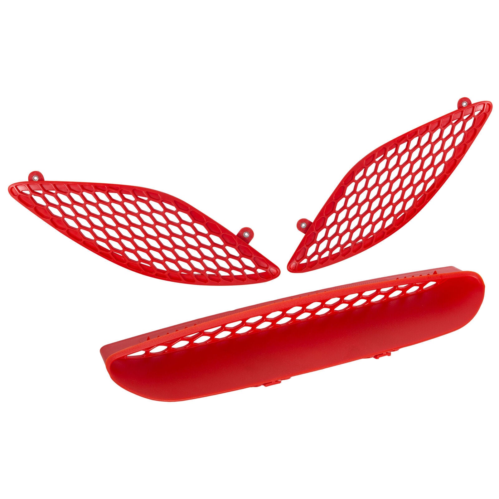 Hood Bezel Front Trim Grille Kit RED for 2015-2020 for Dodge Charger GT SRT Hellcat