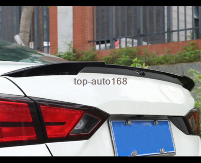 for Nissan Altima 2019-22 Glossy Black Car Rear Tail Trunk Spoiler Wing Lip Trim