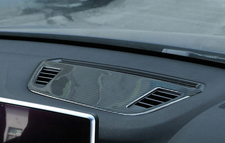 for BMW X1 F48 2016-22 Real Carbon Fiber Central Console Air Outlet Vent Trim 1P