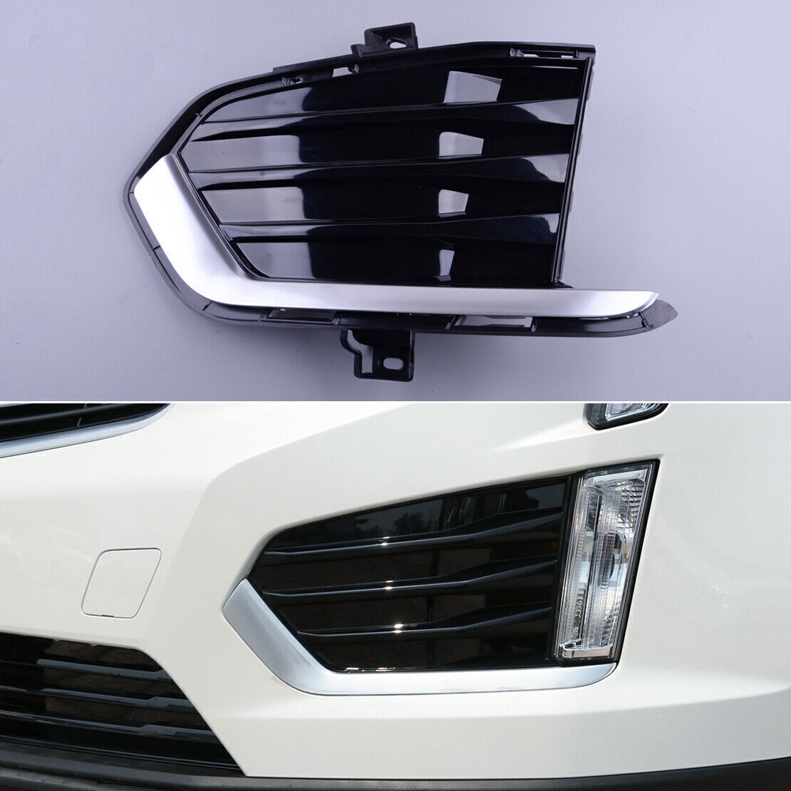 1X Left Front Fog Light Lamp Bezel Cover Grille Replace for Cadillac XT5 2017-19