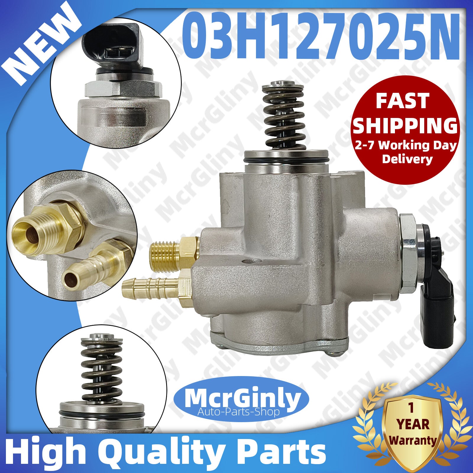 High-pressure fuel pump 03H127025R is suitable for Touareg, for Passat , CC, Atlas, CDVC, and 3.6L fuel tanks.
