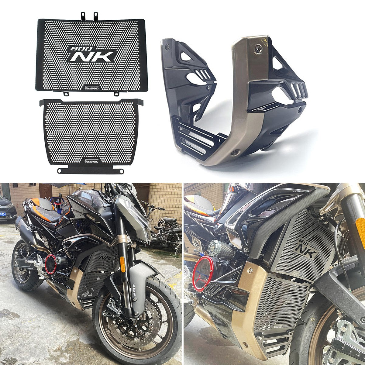 Chassis Lower Shroud Fairing Radiator Guard Grille Cover For CF-moto 800NK Q