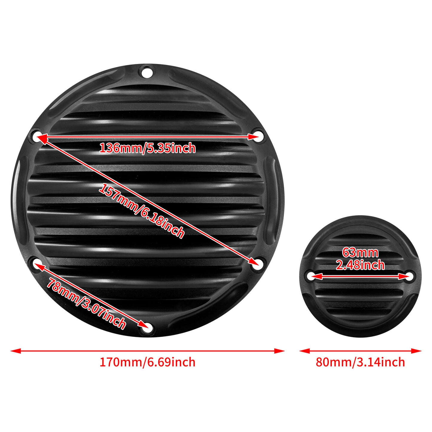 Black Engine Derby Timing Timer Cover for Harley Sportster 883 1200 48 72 04-22