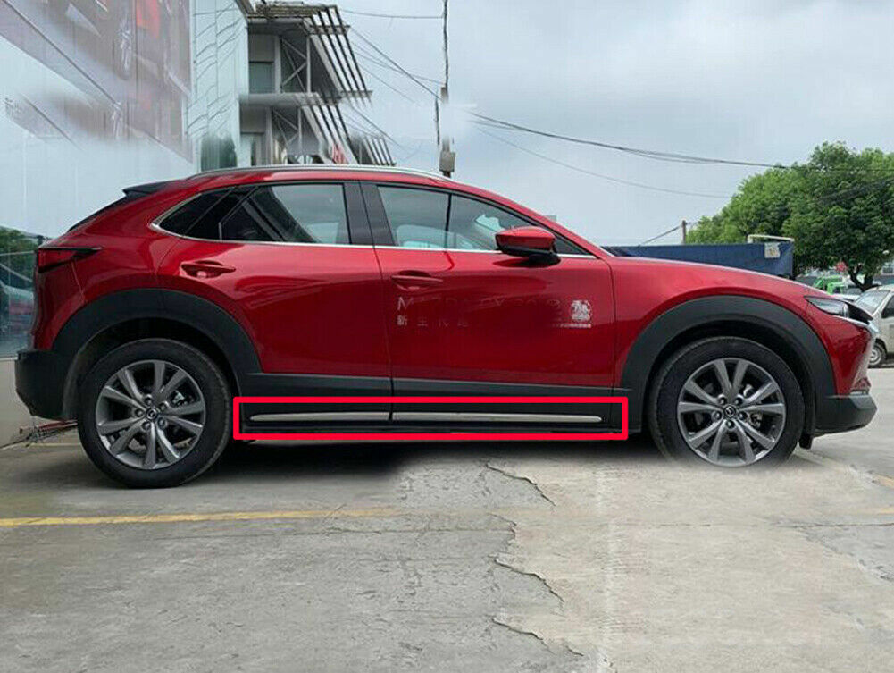for Mazda CX-30 2020-2024 Stainless Body Door Side Molding Cover Trims chrome