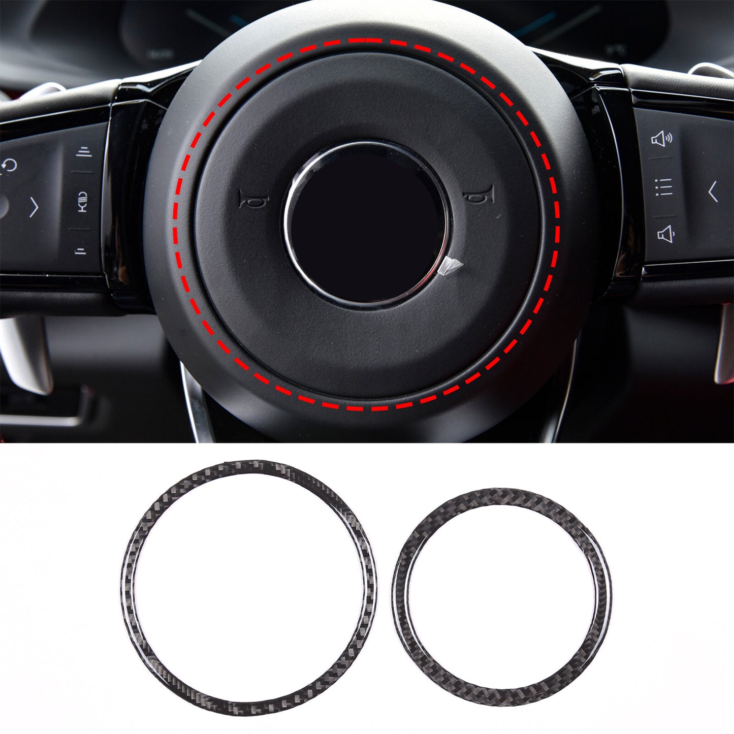 Silver Alloy Rear AC Blade Ring for Range Rover Sport VOGUE 2023- v