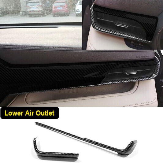 for Toyota Highlander 2020-2023 Carbon Fiber GPS Navigation Panel Cover Trim 2x