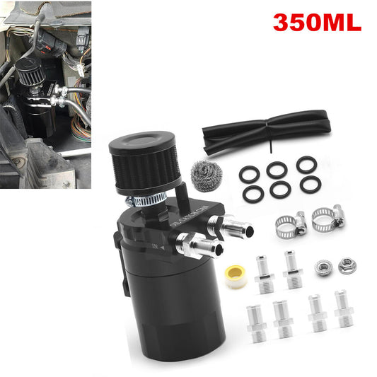 350ml oil tank with breather filter kit universal congestion reservoir black - n