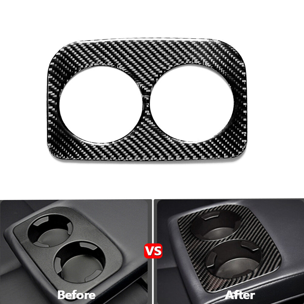 for Mercedes R-Class 2009-2012 4Pc Door Window Regulator Trim Cover Carbon Fiber v