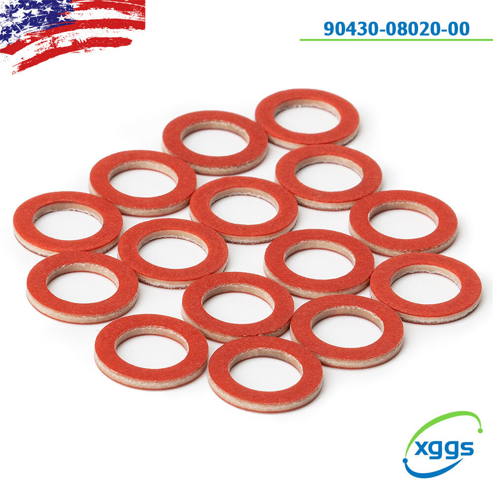 15X for YAMAHA Outboard Lower Oil Drain Gasket Repl 90430-08020-00 90430-08003 Q