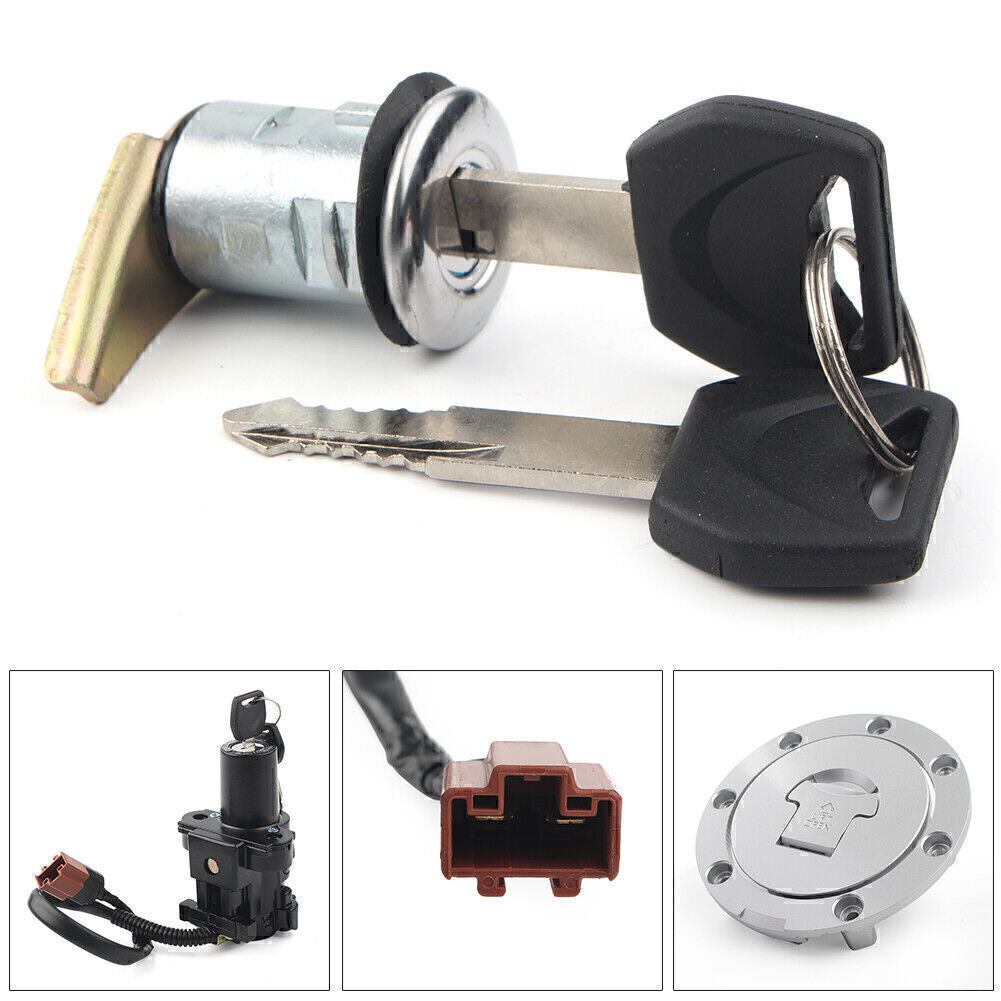 for Honda CBR600RR/1000RR 08-2014 Ignition Switch Fuel Gas Cap for Seat Lock Key Set Q
