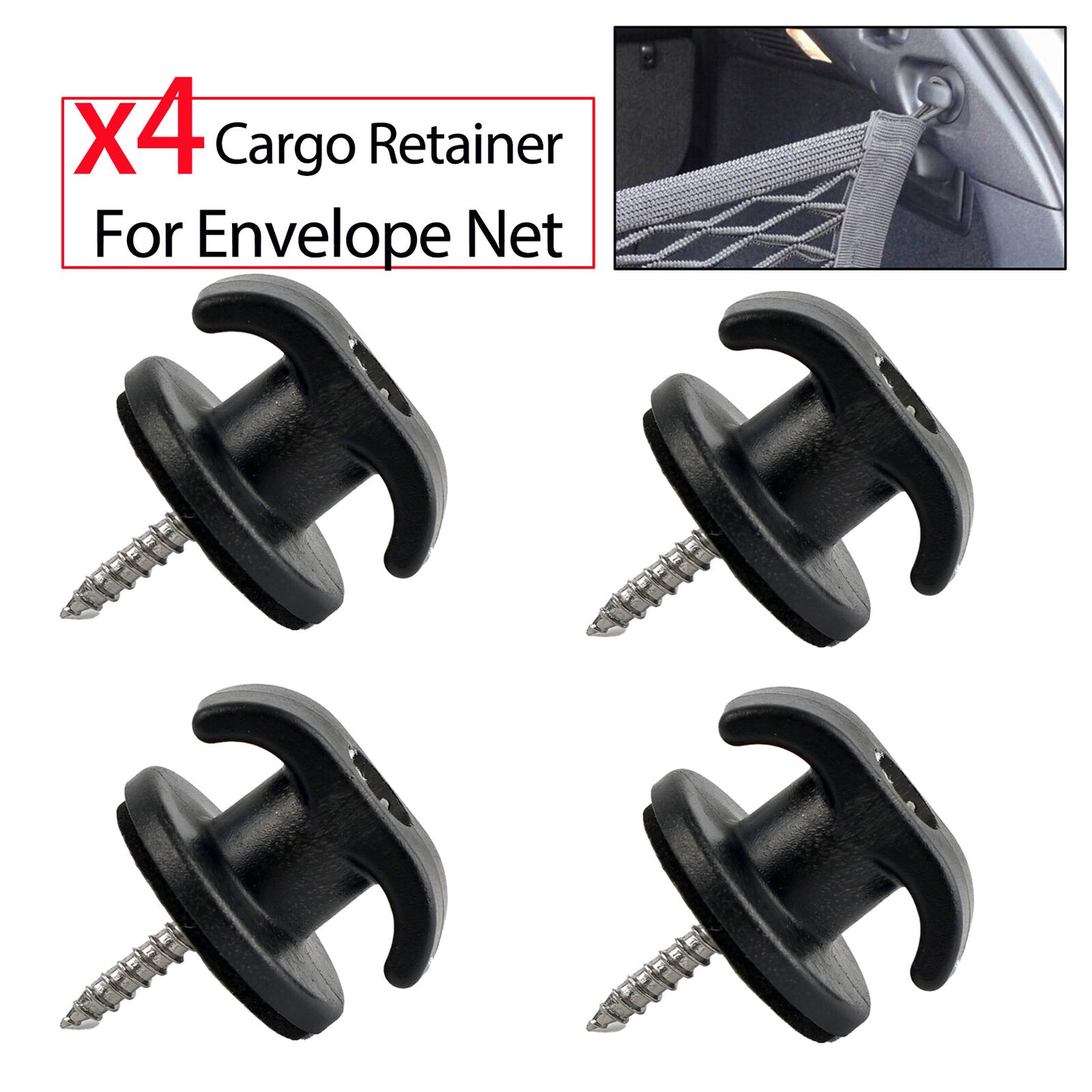 4pcs Car Trunk Luggage Net Trunk Net Hook Buckle Hanging Accessories ?? Q