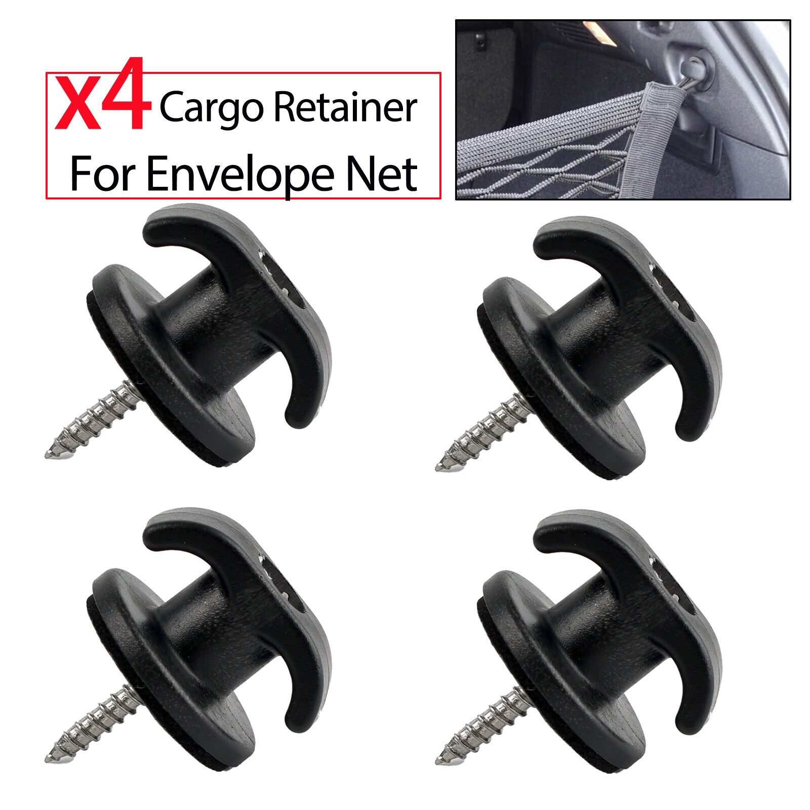 4pcs Car Trunk Luggage Net Trunk Net Hook Buckle Hanging Accessories ?? Q