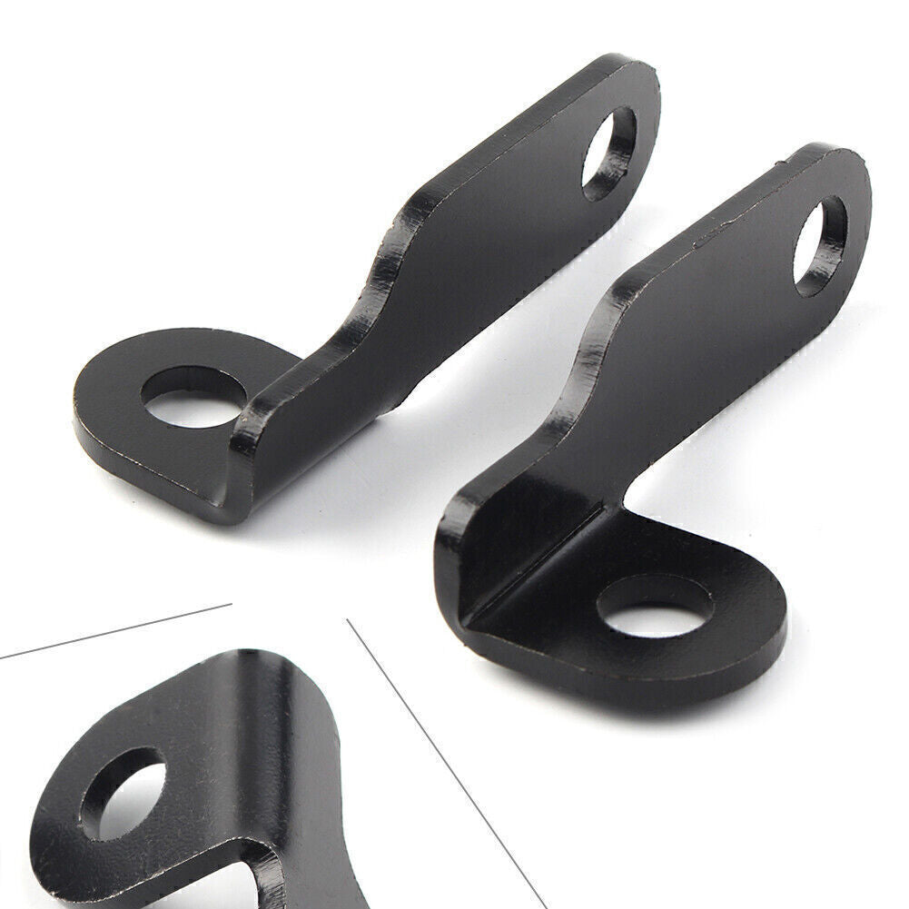for Harley 2X Motorcycle Black Fork Clamp Turn Signal Light Mount Bracket Q