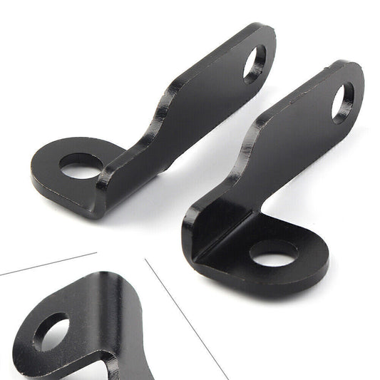 for Harley 2X Motorcycle Black Fork Clamp Turn Signal Light Mount Bracket Q