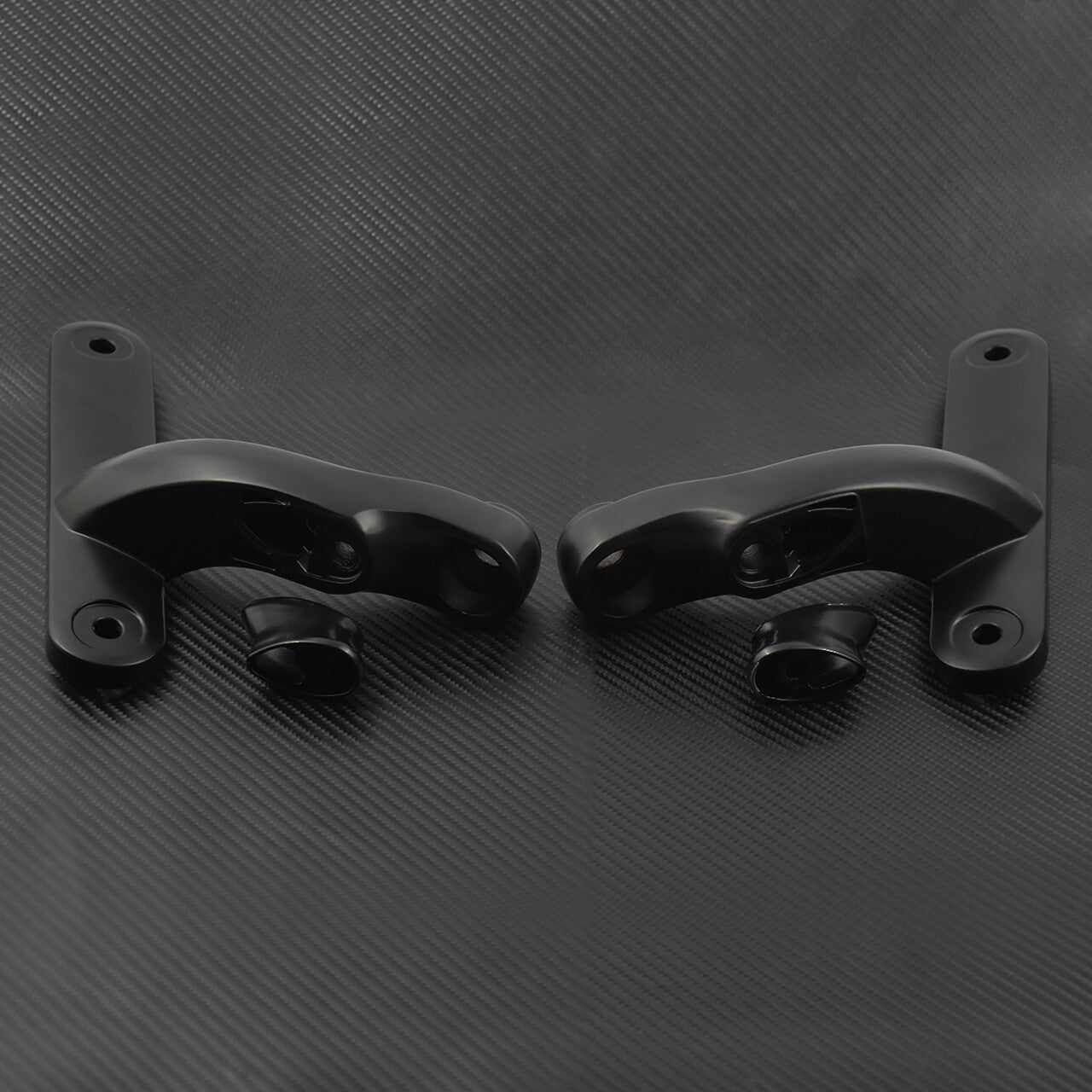 Black Auxiliary Lighting Brackets Fit for Harley Touring Electra Glide 1997-2016