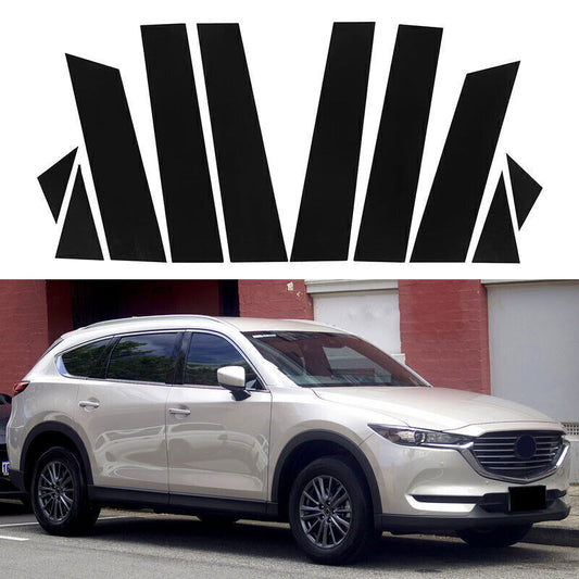 Piano Black Pillar Posts Door Window Molding Strip Trims for Mazda CX-8 18-2023
