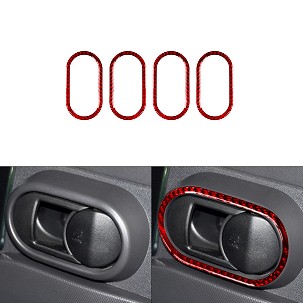 Carbon Fiber Front Headlight Eyebrows Cover Trim for Mercedes G-Class 2013-2018 v