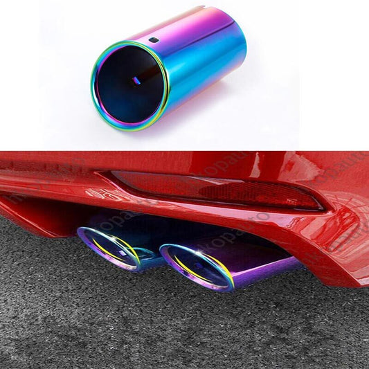 Rear Exhaust Muffler 18-21 Tip End Pipe Fit for Toyota for Camry Colorful Car 2pcs