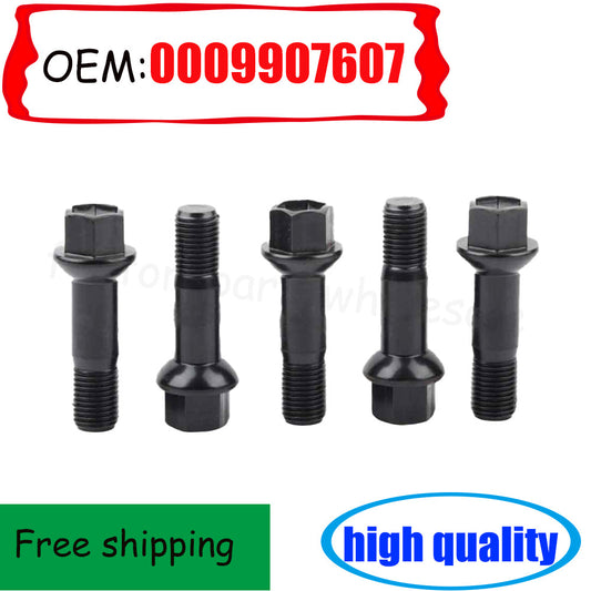 5-piece set of black lug bolts and nuts, 0009907607, suitable for ML550, GLK350, S550, CL500, GL450. n