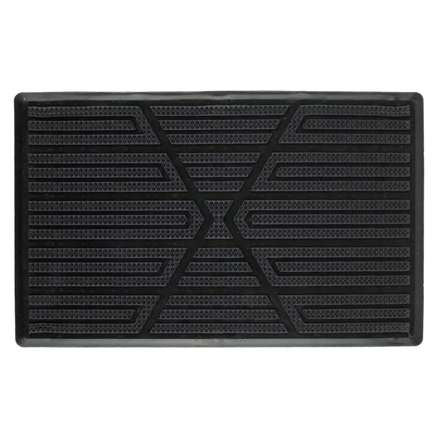 Black PVC car floor mats, heel pads, pedal covers, extra grip