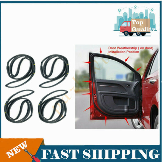 Door Weatherstrip 4-Piece Slence Opening Gasket for Civic 2006-2011- n