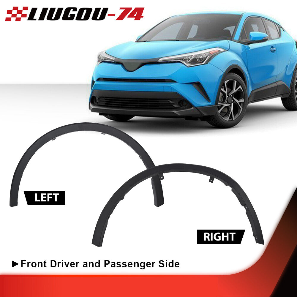 Suitable for 2018-2021 for Toyota C-HR fender trim 2-piece set, front-wheel drive and passenger side.