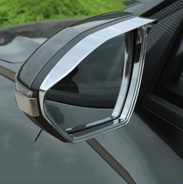 for Hyundai for Tucson 2021-2023 Chrome Side Rearview Mirror Rain Eyebrow Cover Trim
