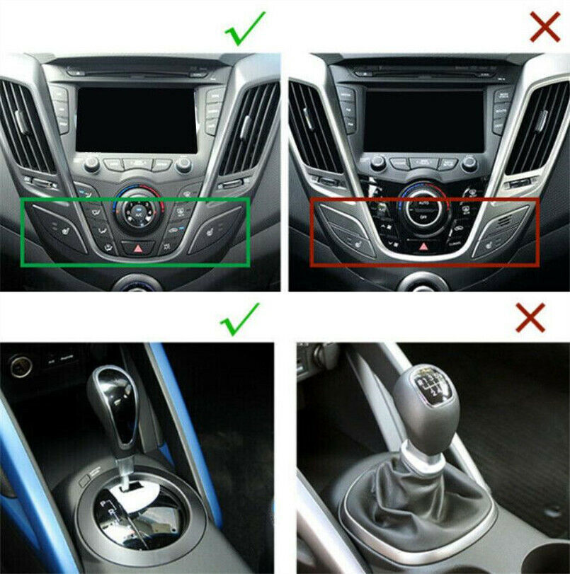 for Hyundai for Veloster 2012-2017 Red ABS Car Interior Accessories Full Set Trim B n