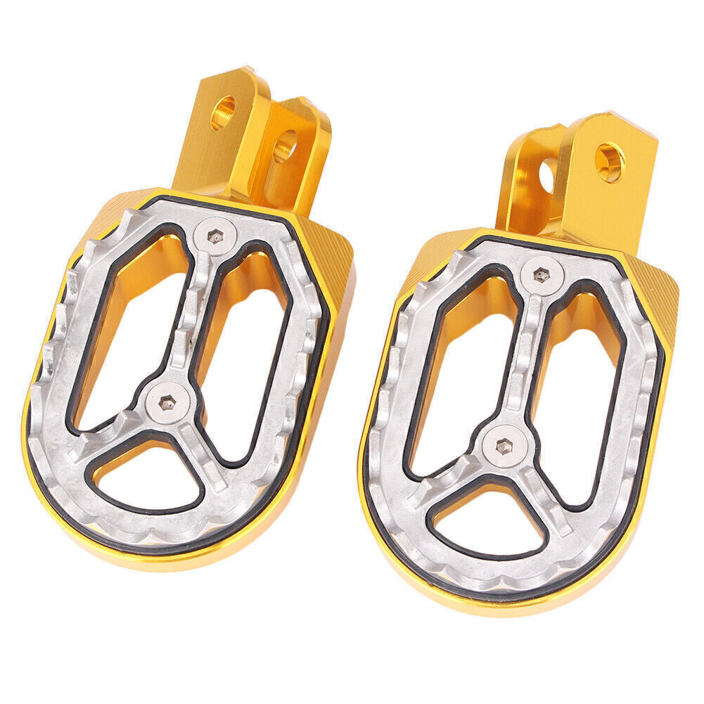 Pair Dirt Bike Foot Pegs for Honda CRF230L 2003 2004 2005 2006 2007-2009 Gold Q