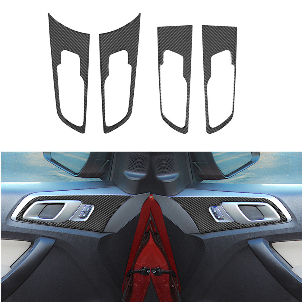 Suitable for Volvo XC40 2019-2022 chrome style pillar door rear mirror cover kit panel 8P- v