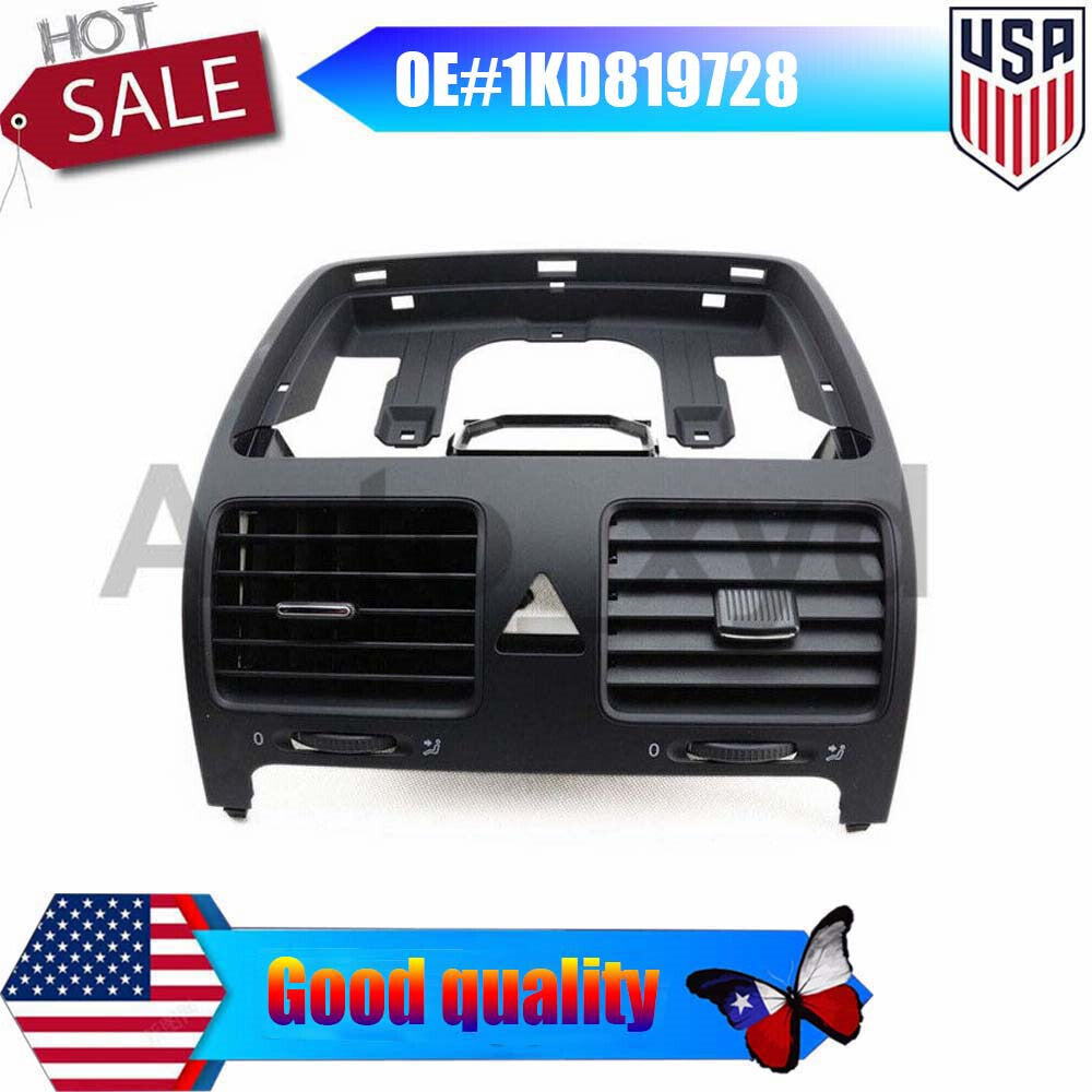 1KD819728 Black Front Central Dashboard Air Outlet Vent for VW for Golf for Jetta MK5