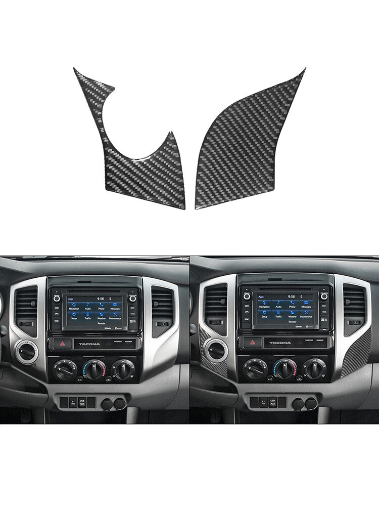 Suitable for Corolla 2014-2018 carbon fiber steel console shift panel decoration 5X- v