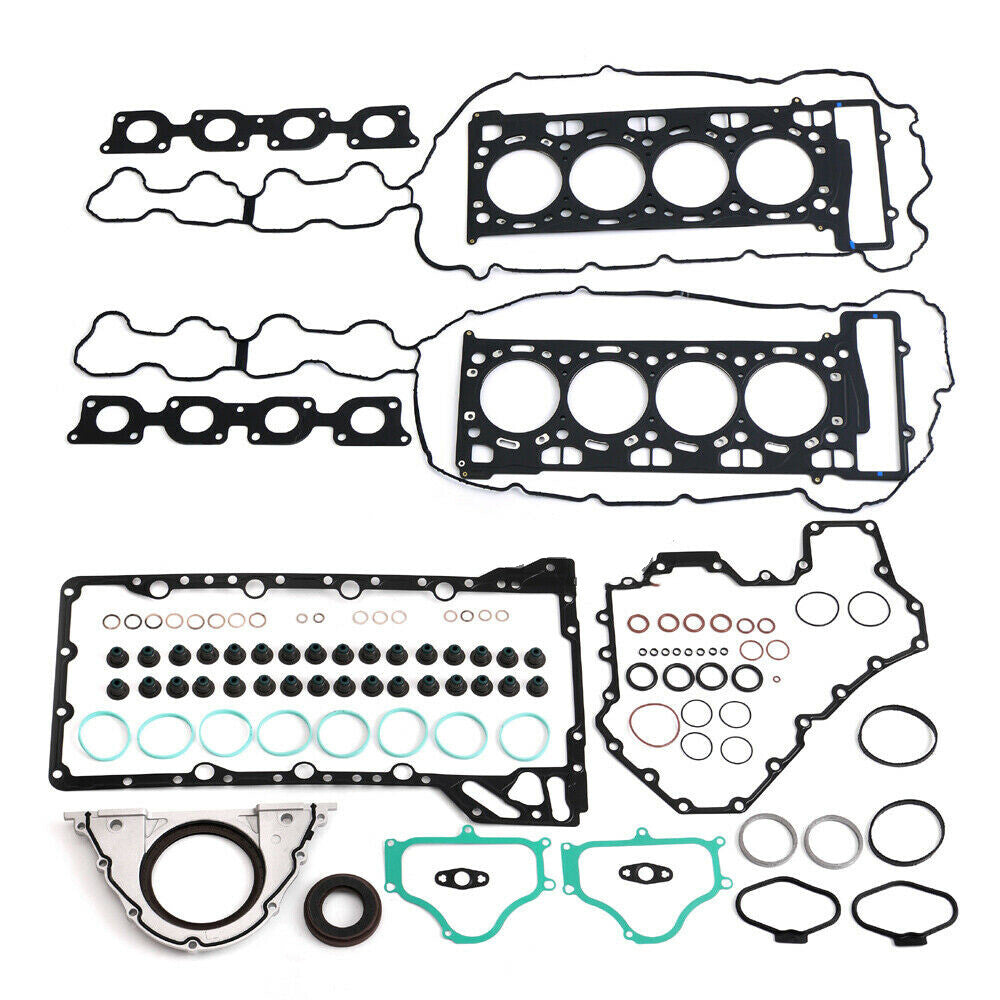 N63 Engine Overhaul Rebuild Kit - Timing Chain Kit Pistons Rings Set for BMW