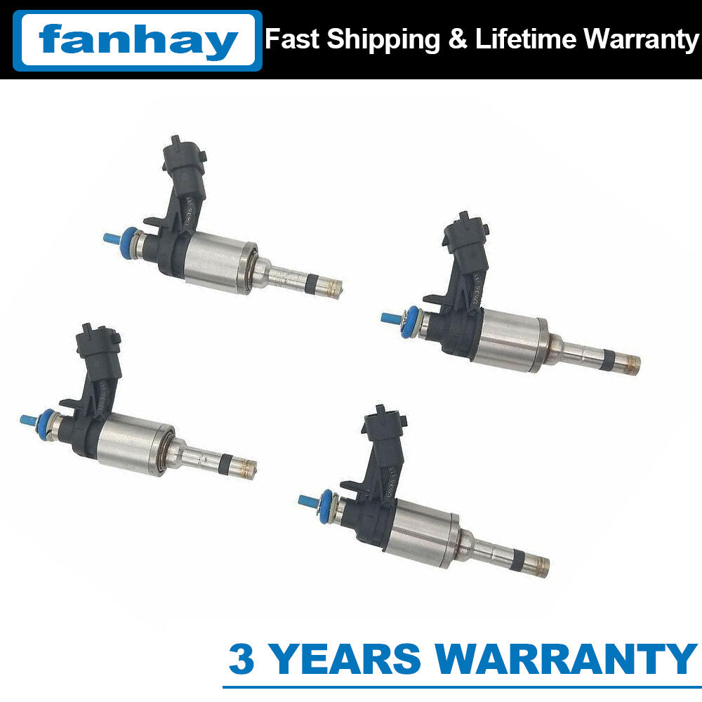 4-pack of new fuel injectors for Buick Regal Verano and for Chevrolet HHR. 0261500112 12636111