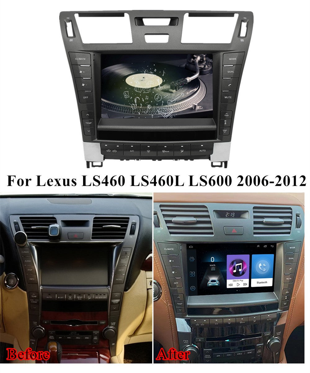 9Android 12 1+16GB Car Radio GPS WIFI 4G for Lexus LS460 LS460L LS600 2006-12