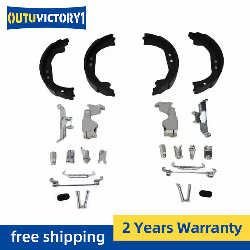Parking brake shoes and accessory fastener kit for Maserati Ghibli Quattroporte Q