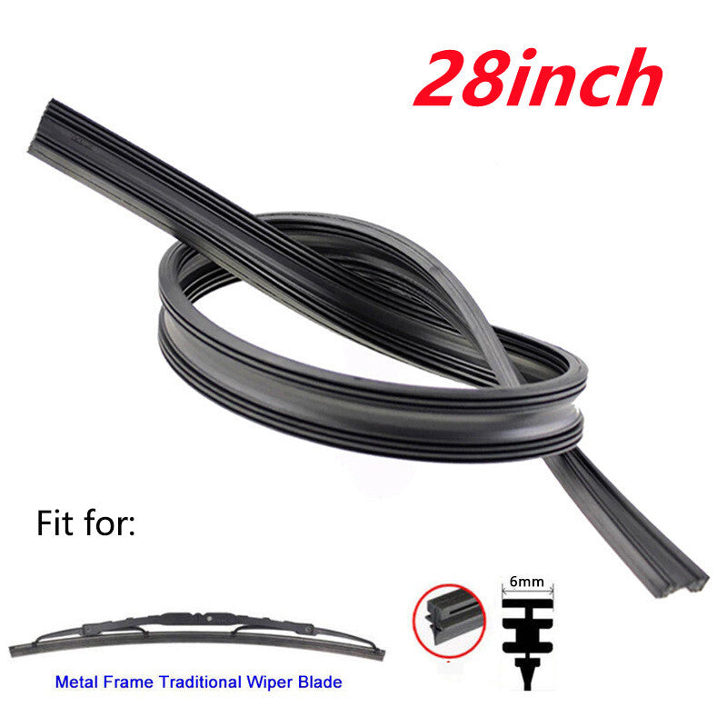 4-Piece Pack 28-inch Car Frame Windshield Scraper Replacement Strips