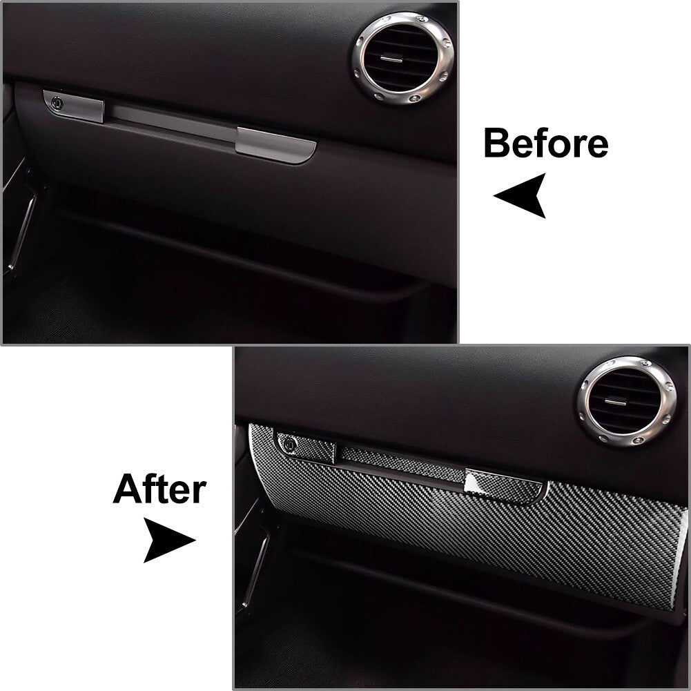 7Pcs LHD Interior Dashboard Panel Cover Trim for Audi TT 8N 2001-2006 02 04