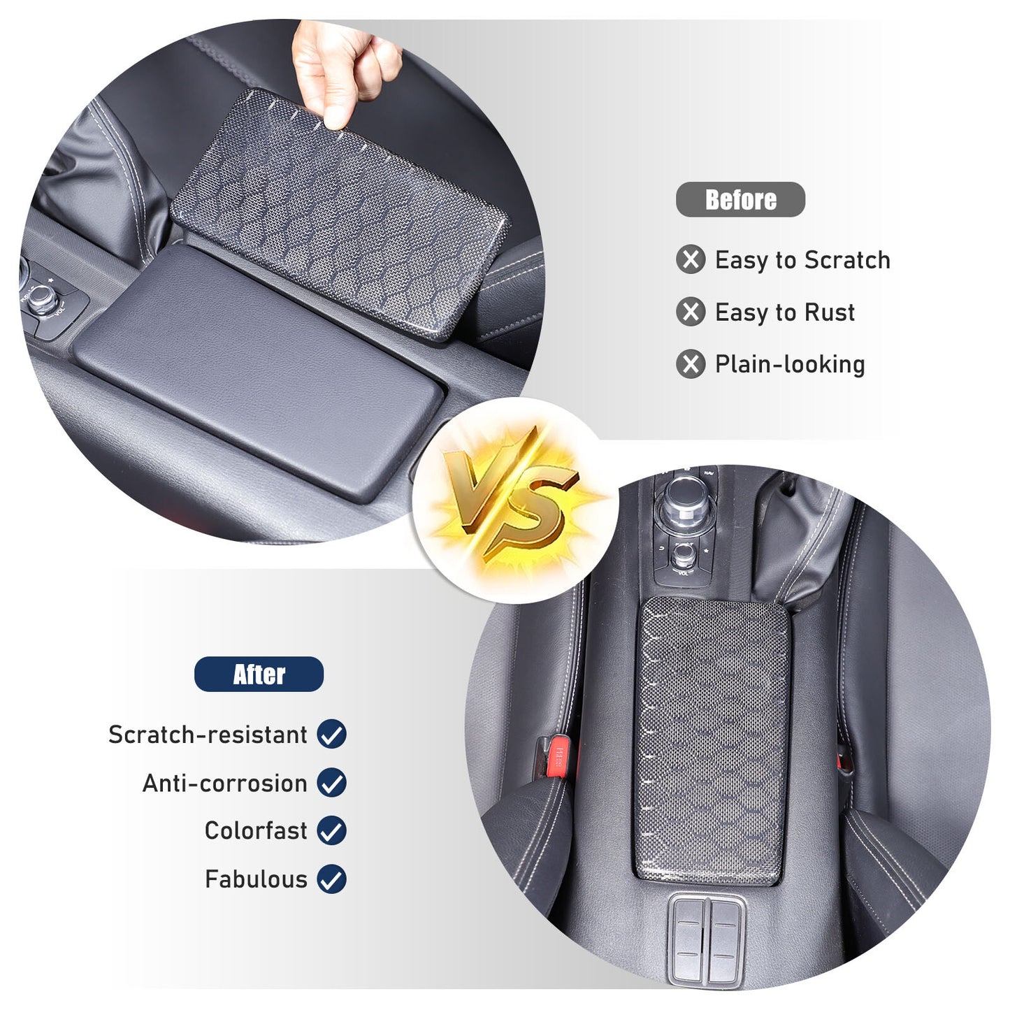 Honeycomb carbon fiber center armrest box cover for Mazda MX-5 Miata- n