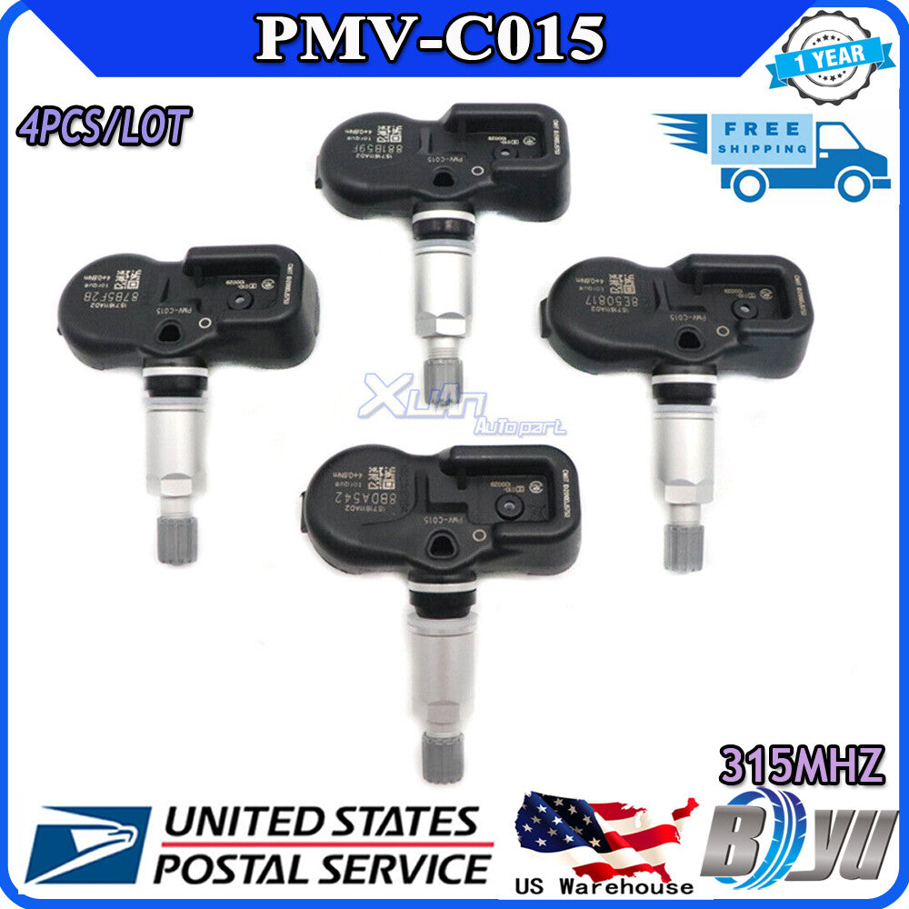 4-pack 42607-06030 Brand New Tire Pressure Sensor Monitor (TPMS) for Camry PMV-C015- v