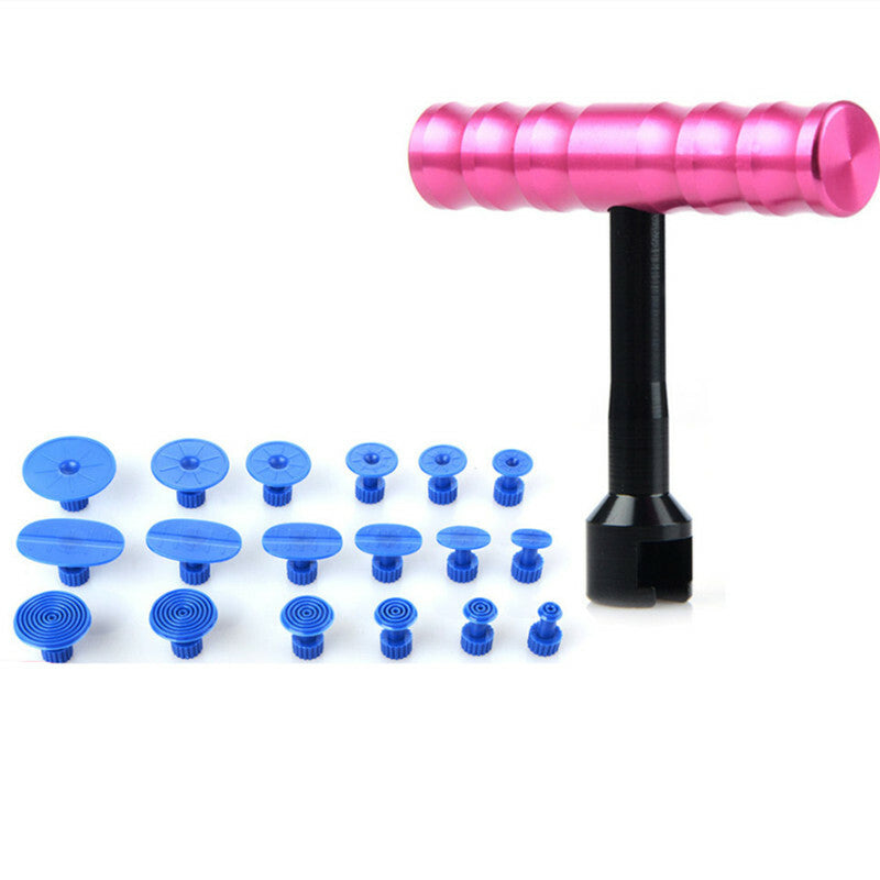 Car T-Bar Slide Hammer Puller Lifter Paintless Glue Gun Panel Dent Repair Tool
