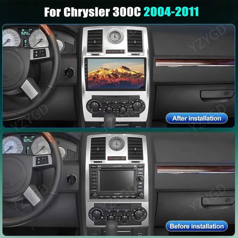 for Chrysler 300C 2004-2007 Car Stereo Radio Android 14 Carplay GPS Navi Wifi BT
