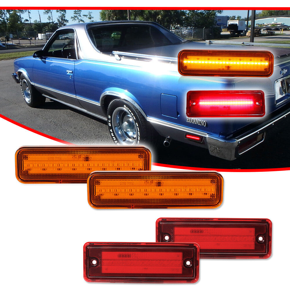 [PLUG&PLAY] Front and rear LED side marker lights suitable for 78-87 El Camino&Caballero- v
