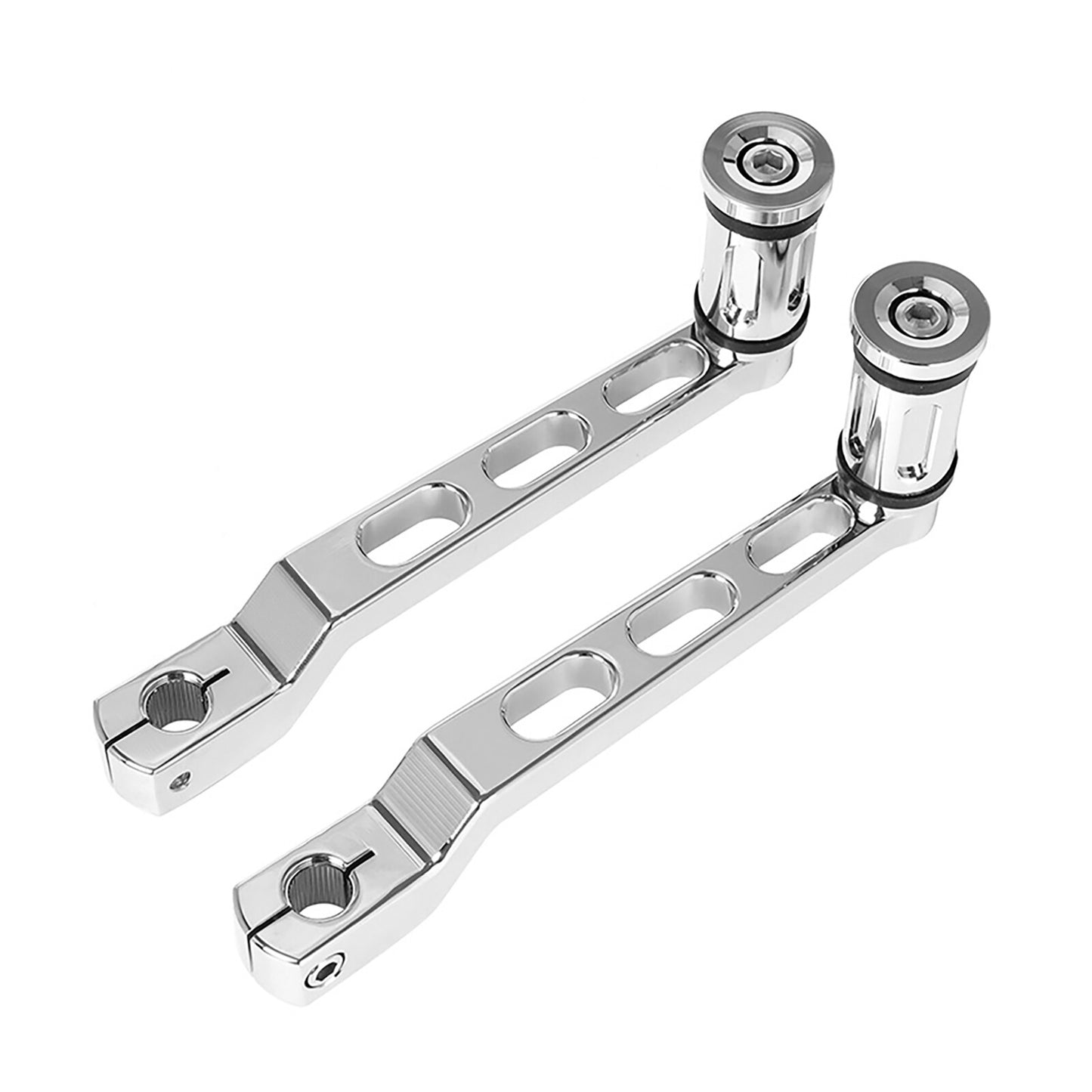 1 Pair Aluminum Motorcycle Gear Lever for Harley FL Softail / Touring Chrome