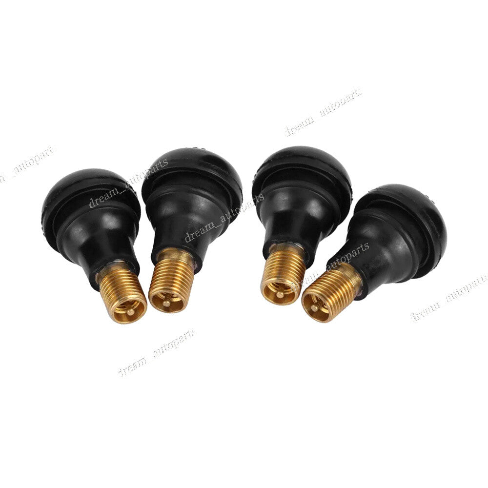 Qty50 Rubber Short Snap-In Tire Wheel Valve Stems For Lawn Mower Garden Tractor Q