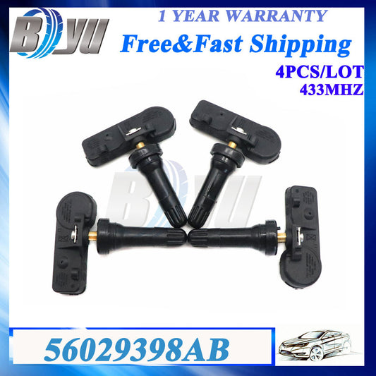 4X TPMS Tire Pressure Sensor 56029398AB for Chrysler for Dodge for Jeep for Ram