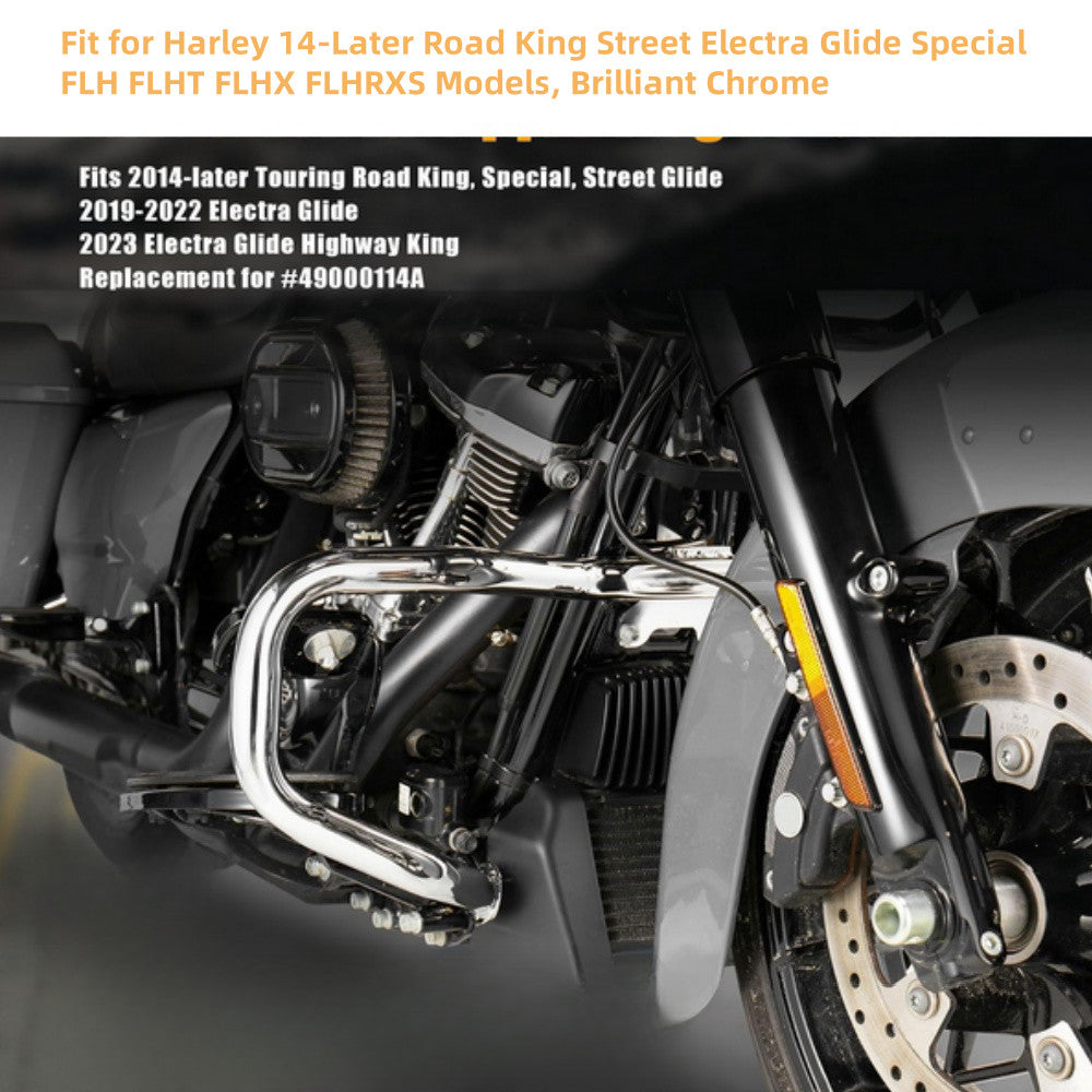 Chrome Engine Guard Highway Crash Bar for Harley 2018 - 2023 Softail Low Rider n