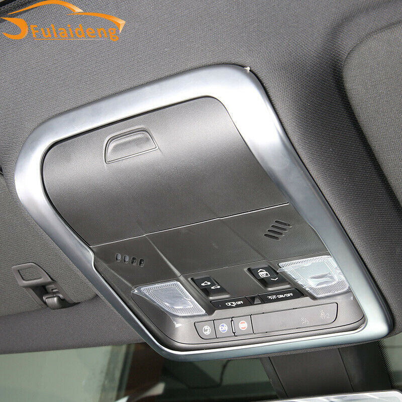 for Cadillac XT4 2018-2019 Chrome Inner Front Reading Light Lamp Frame Trim ABS