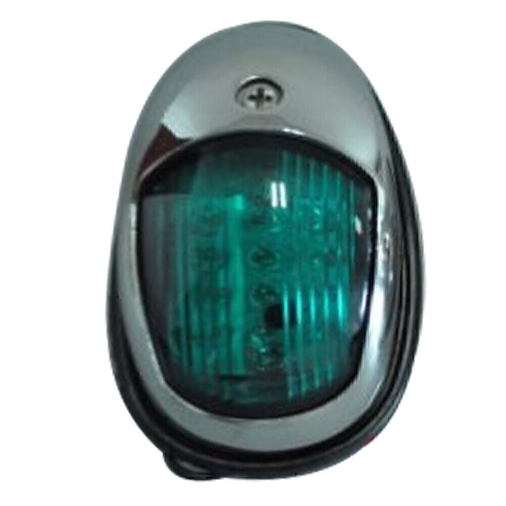 1 x 12V Green Ocean Boat/Yacht Buoy Stainless Steel LED Bow Navigation Light n